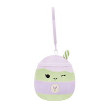Squishmallows sleutelhanger Latchmi de lavendel matcha latte, 9 cm
