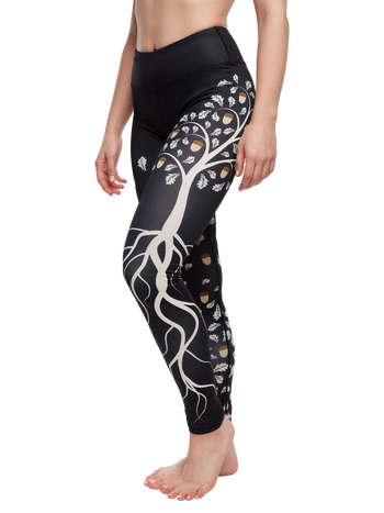 Vrolijke fitnessleggings Eikenboom