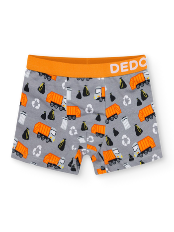 Vrolijke boxers voor jongens Vuilniswagen