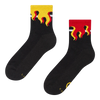 Chaussettes mi-mollet fonctionnelles rigolotes En feu