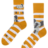 Chaussettes rigolotes Éléphant et rayures