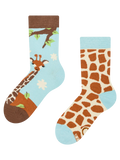 Vrolijke kindersokken Schattige giraffe