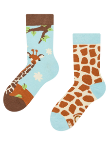 Vrolijke kindersokken Schattige giraffe