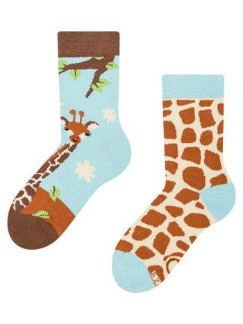 Chaussettes rigolotes pour enfants Girafe mignonne