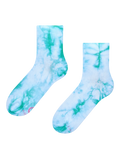 Crewsokken tie-dye Aquamarijn groen
