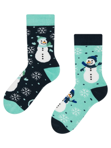 Chaussettes chaudes rigolotes pour enfants Bonhomme de neige joyeux