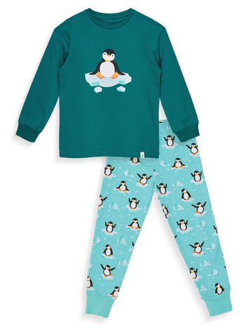 Vrolijke kinderpyjama Pinguïns op het ijs