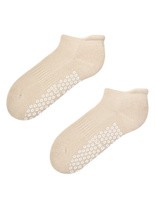 Beige Pilates- en Yoga-sokken