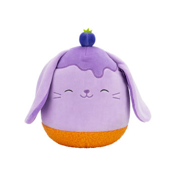 Peluche Squishmallows de 20 cm Hansel le lapin au fromage et aux myrtilles