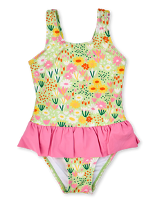 Maillot de bain rigolo pour filles Fleurs de jardin