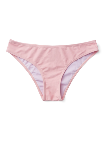Culotte bikini crème rose