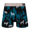 Boxer rigolo pour hommes Loup hurlant à la pleine lune