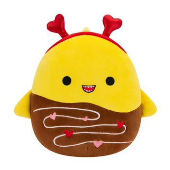 Squishmallows Chandler de in chocolade gedoopte gele haai, 20 cm