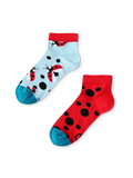 Socquettes rigolotes pour enfants Coccinelles et points