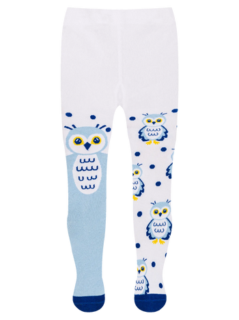 Collants rigolos pour enfants Hibou des neiges