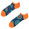 Socquettes rigolotes pour baskets Bicyclette orange