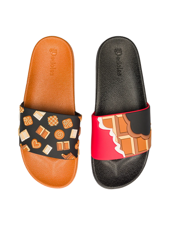 Sandales rigolotes Amour du chocolat