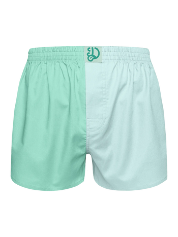 Herenboxershorts turquoise en blauw