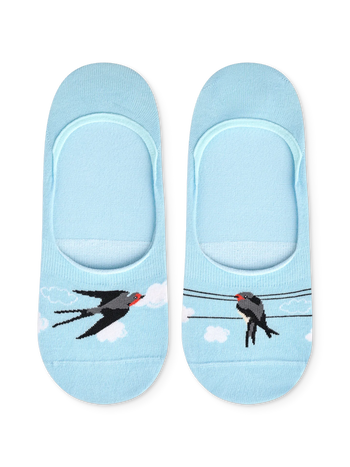Chaussettes invisibles rigolotes Hirondelles