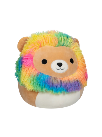 Squishmallows Leonard regenboog manenleeuw, 30 cm