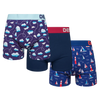 Lot de 3 boxers rigolos pour hommes Eau et air