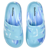 Plateausliders voor dames Blue marble