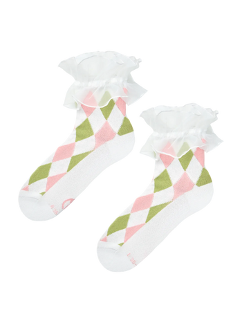 Cutecore sokken Harlequin esthetiek