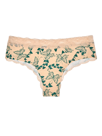 Culotte en dentelle pour femmes Papillons et lierre