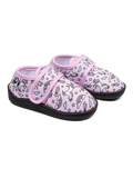 Vrolijke klittenband-slippers voor kinderen Regenboog eenhoorn