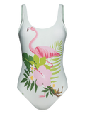 Vrolijk badpak voor dames Tropische flamingo