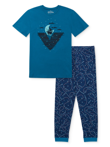 Pyjama rigolo pour hommes Pêcheur de nuit