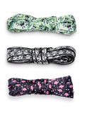 Paquet de 3 paires de lacets rigolos Pandas et flamants roses