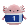Peluche Squishmallows de 20 cm Archie l’Axolotl avec un maillot de football