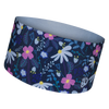 Vrolijke functionele hoofdband Paarse bloemen
