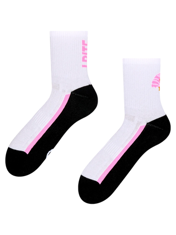 Chaussettes mi-mollet fonctionnelles rigolotes Je mords
