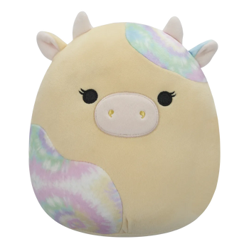 Squishmallows Rina de gele koe met tie-dye vlekken, 20 cm