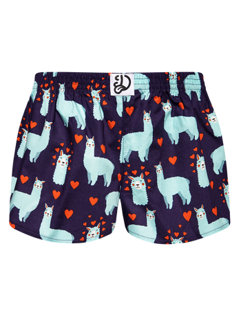 Vrolijke damesboxershorts Lama en hartjes