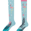 Mi-bas rigolos Flamants roses amoureux