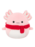 Squishmallows Archie de roze axolotl met fuzzy sjaal, 30 cm