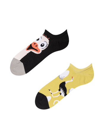Vrolijke sneakersokken Struisvogel