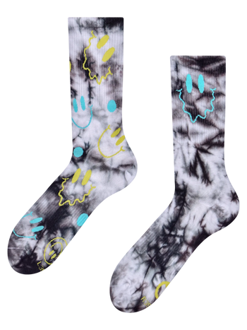 Chaussettes côtelées Émoticônes rayonnantes