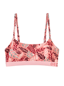 Bralette en modal pour femmes Feuilles roses