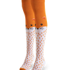 Chaussettes rigolotes hautes au-dessus des genoux Renard pelucheux