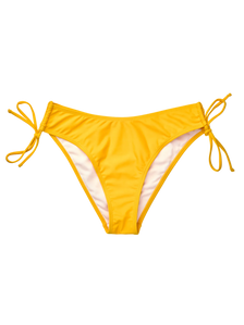 Culotte bikini jaune or ajustable