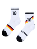 Geribbelde halfhoge sokken Duitse voetballegende