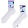 Chaussettes mi-mollet fonctionnelles rigolotes Camouflage violet