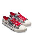 Vrolijke canvas schoenen Zwart & wit comics