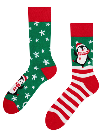 Vrolijke warme sokken Hallo pinguïn