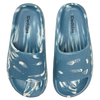 Plateausliders voor dames Donker blauwgroene marble