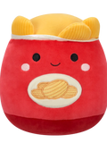 Squishmallows Ansel de rode zak chips, 20 cm